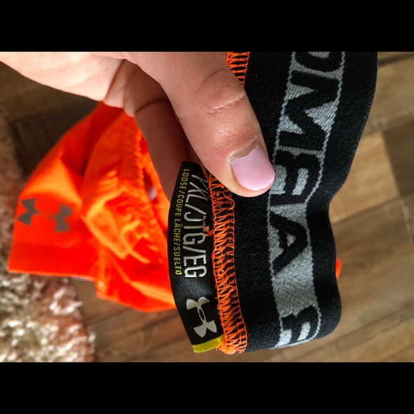 UNDER ARMOUR orange basketball shorts youth XL - Picture 5 of 5